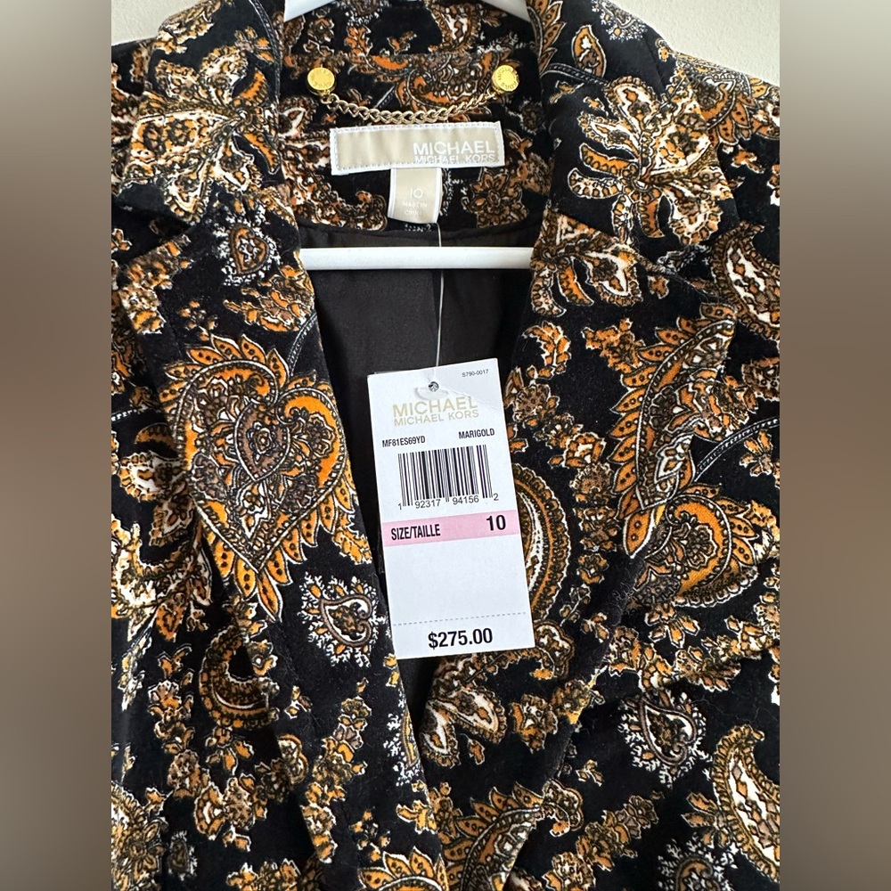 Michael Kors Velvet Blazer - Picture 3 of 7